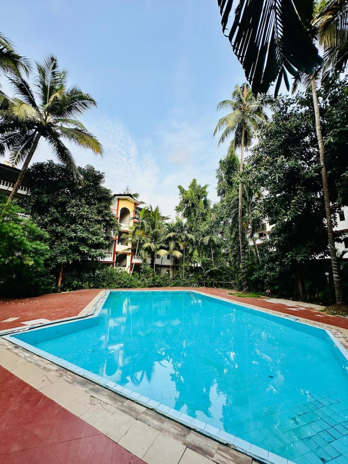 Pool Facing In Calangute Apartment Arpora
